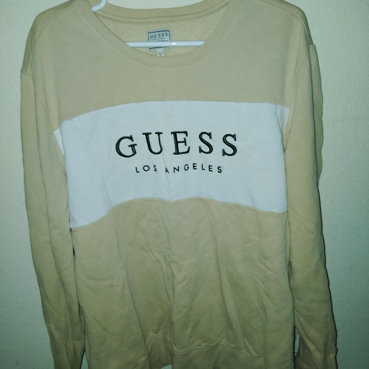 Vintage Guess Los Angeles beige and white