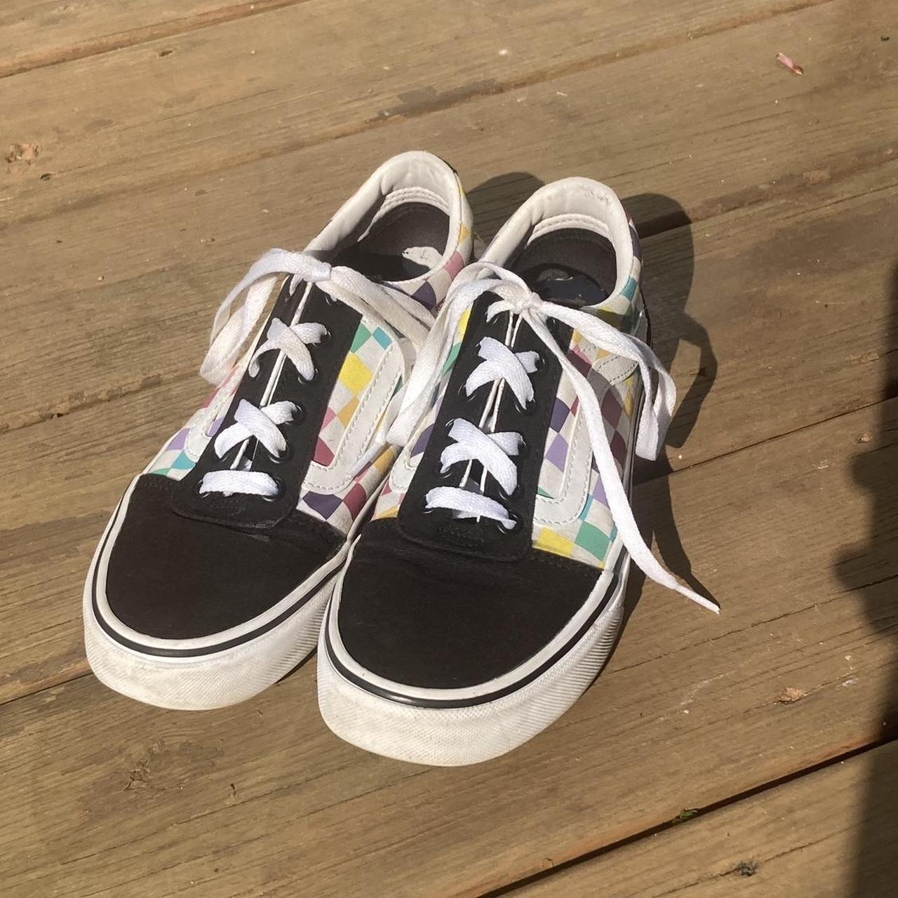 Rainbow vans size 7 best sale