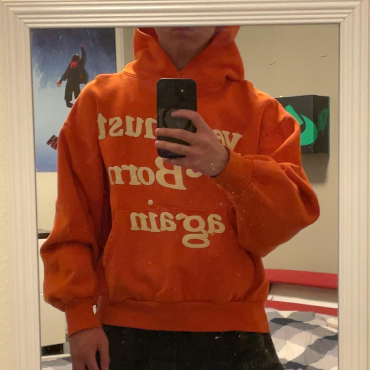 CPFM KANYE WEST YE MUST BE BORN AGAIN HOODIE ORANGE | Depop
