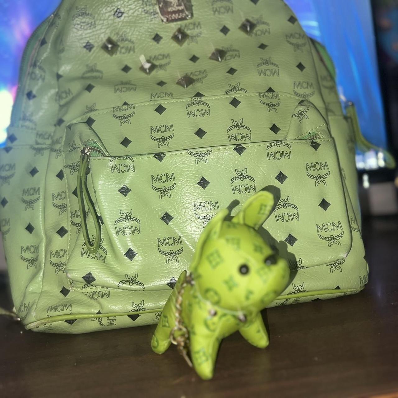 MCM green backpack super cute comes with that. Depop