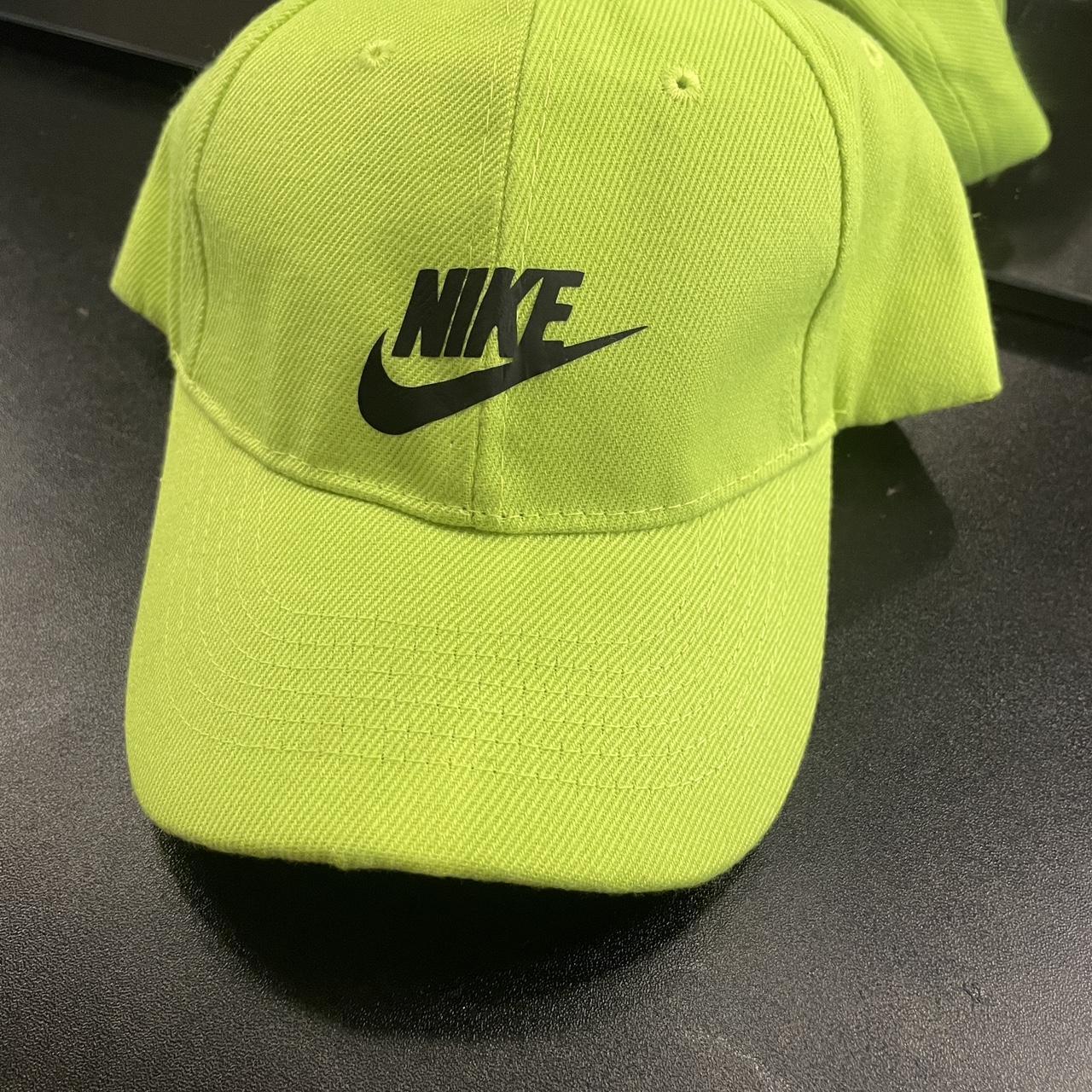 Nike neon green hat Depop