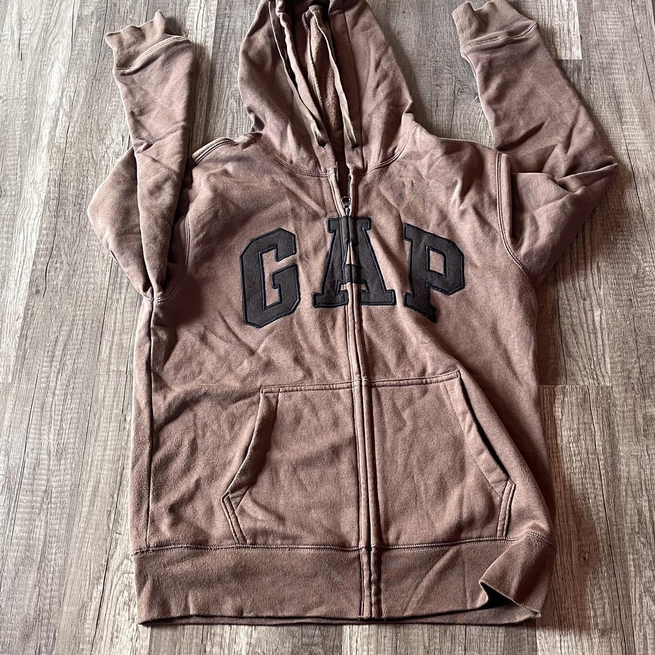 Brown gap hoodie on sale