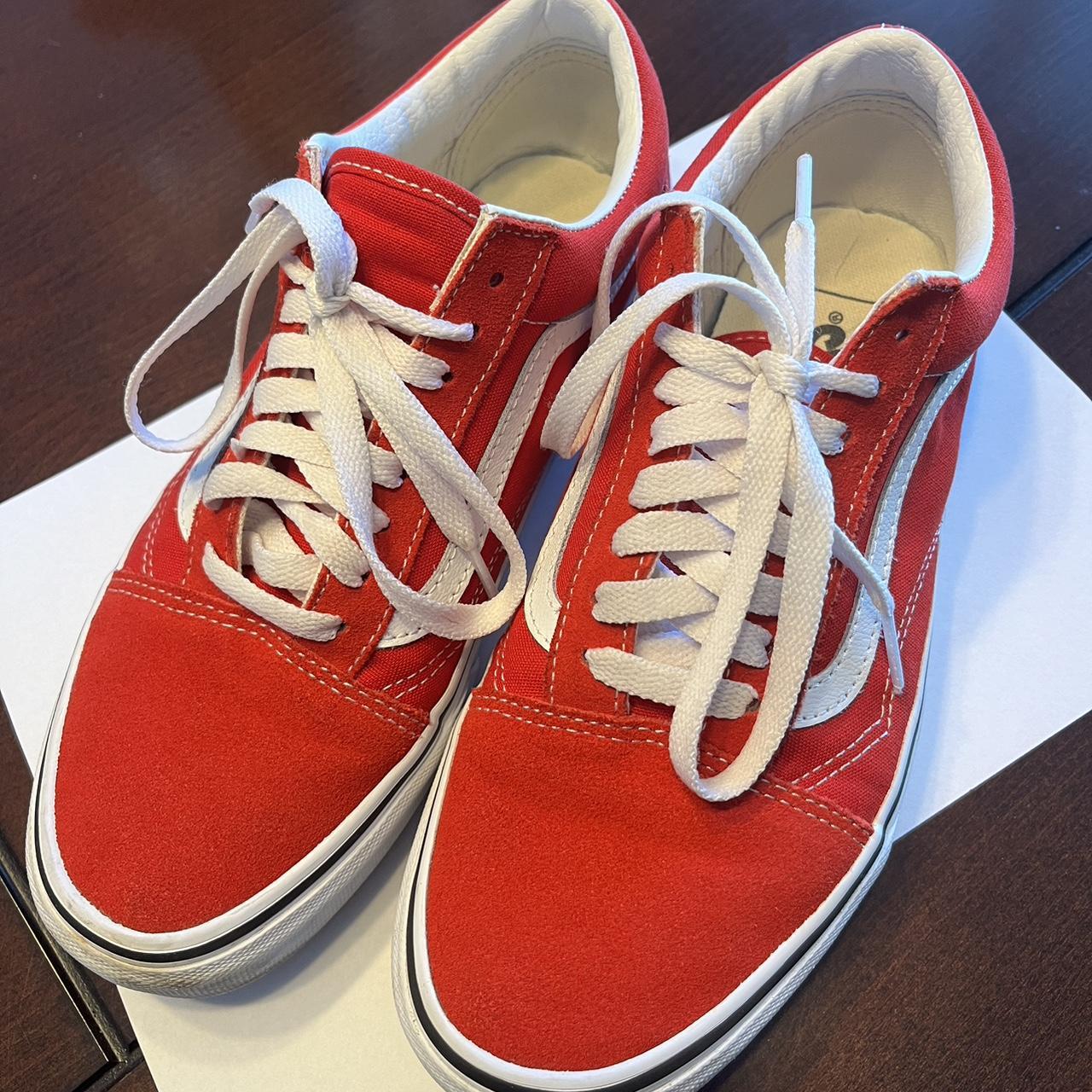 Vans Red Women Size 8 Great condition. Depop