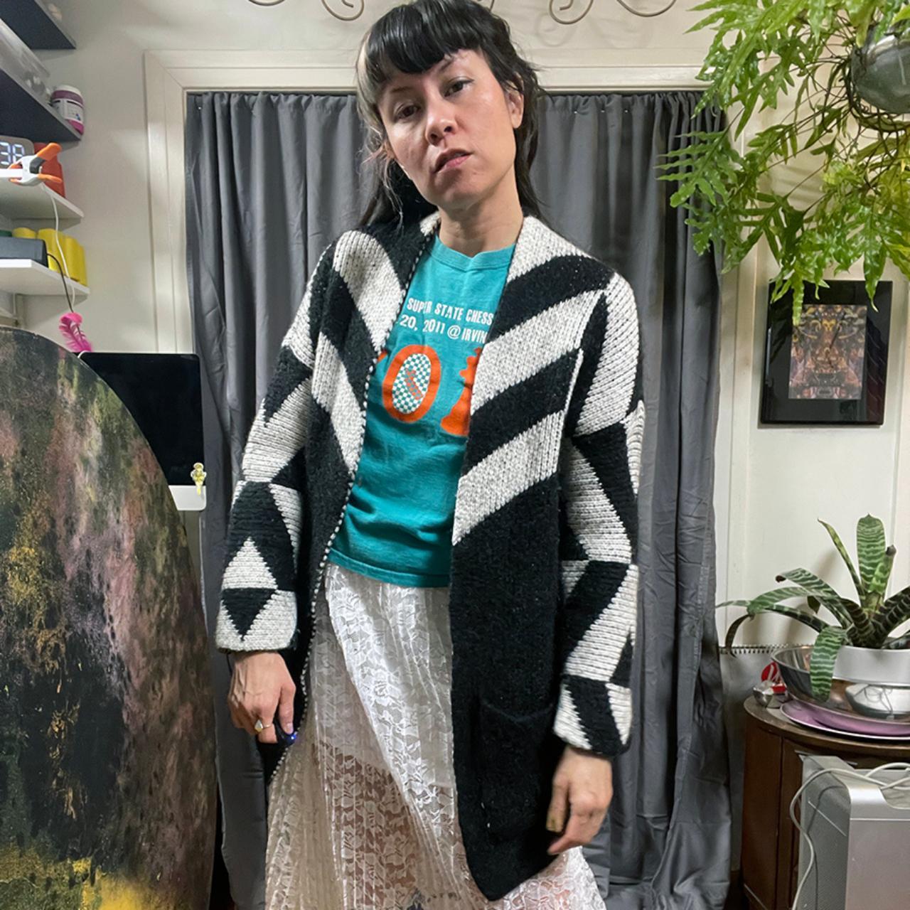 Maje Women's Cardigan Black/White S – #Maje 