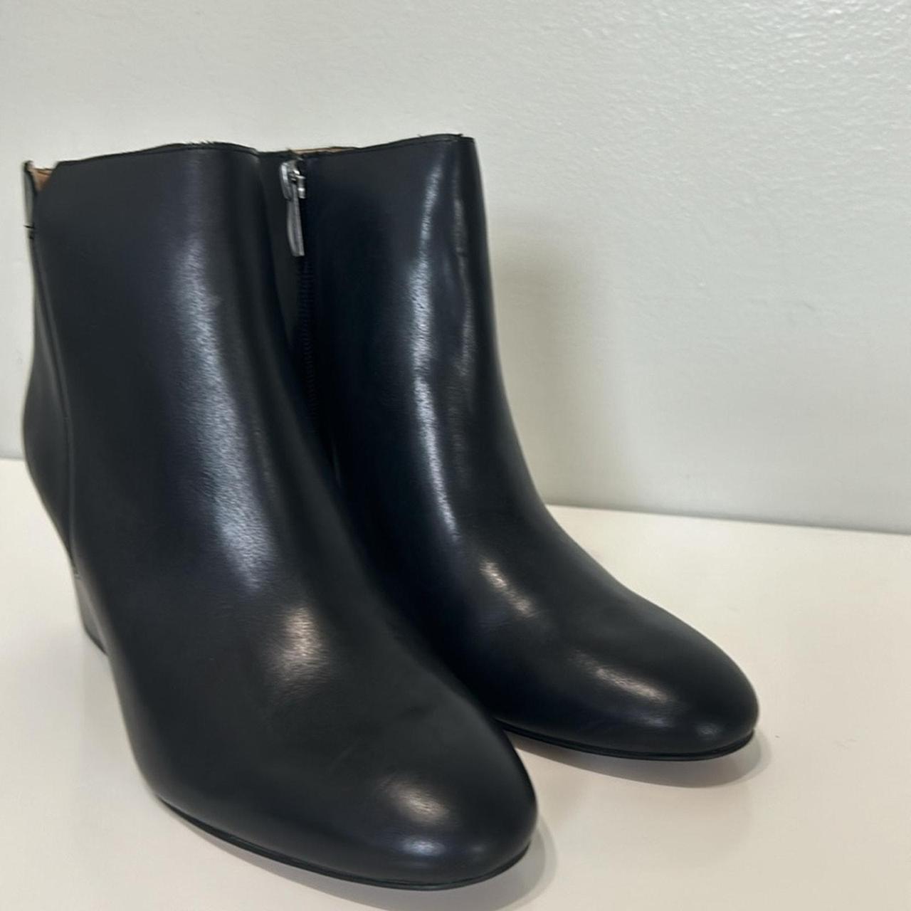 Franco Sarto Olympia Black Leather Boots New without. Depop