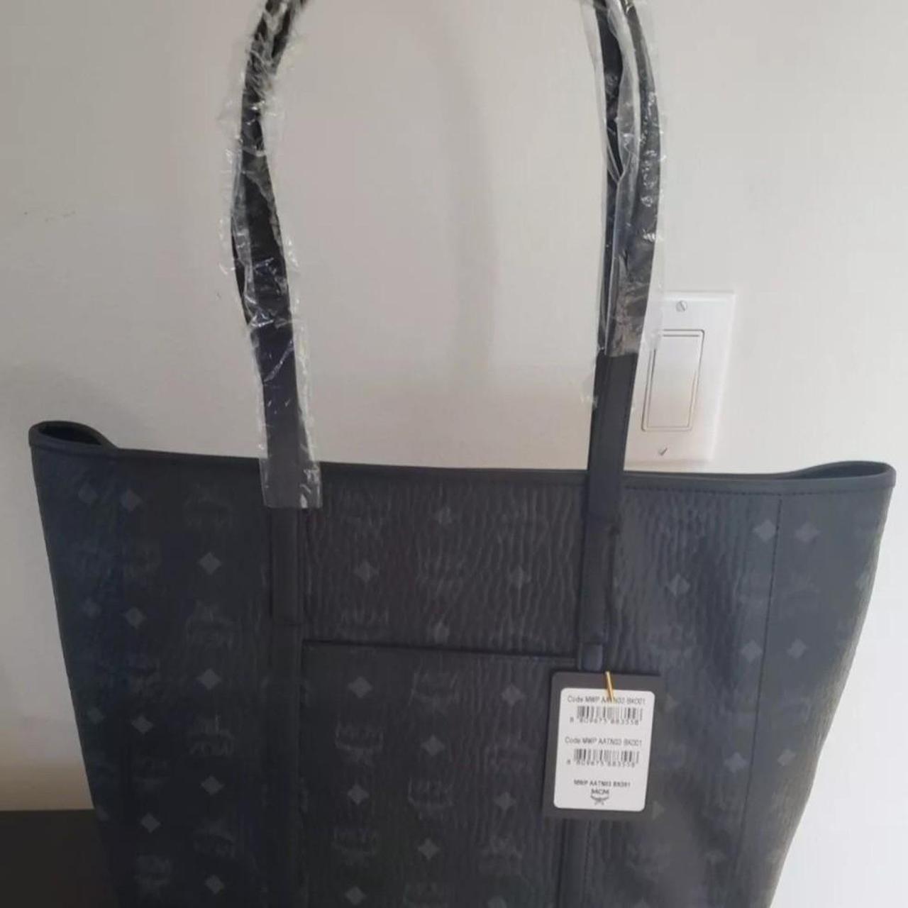 Mcm Toni Mcm Shopper Grey MCM Mini Toni Visetos-monogram Top-zip