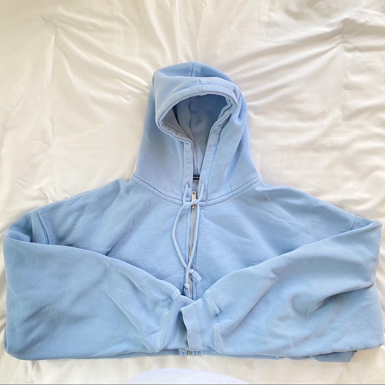 oversized brandy hoodie 💙 light blue with... - Depop