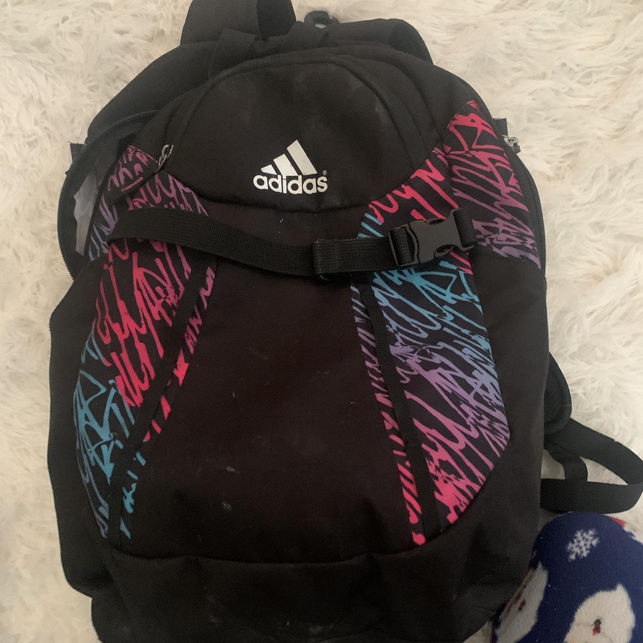 Adidas black and pink softball bag