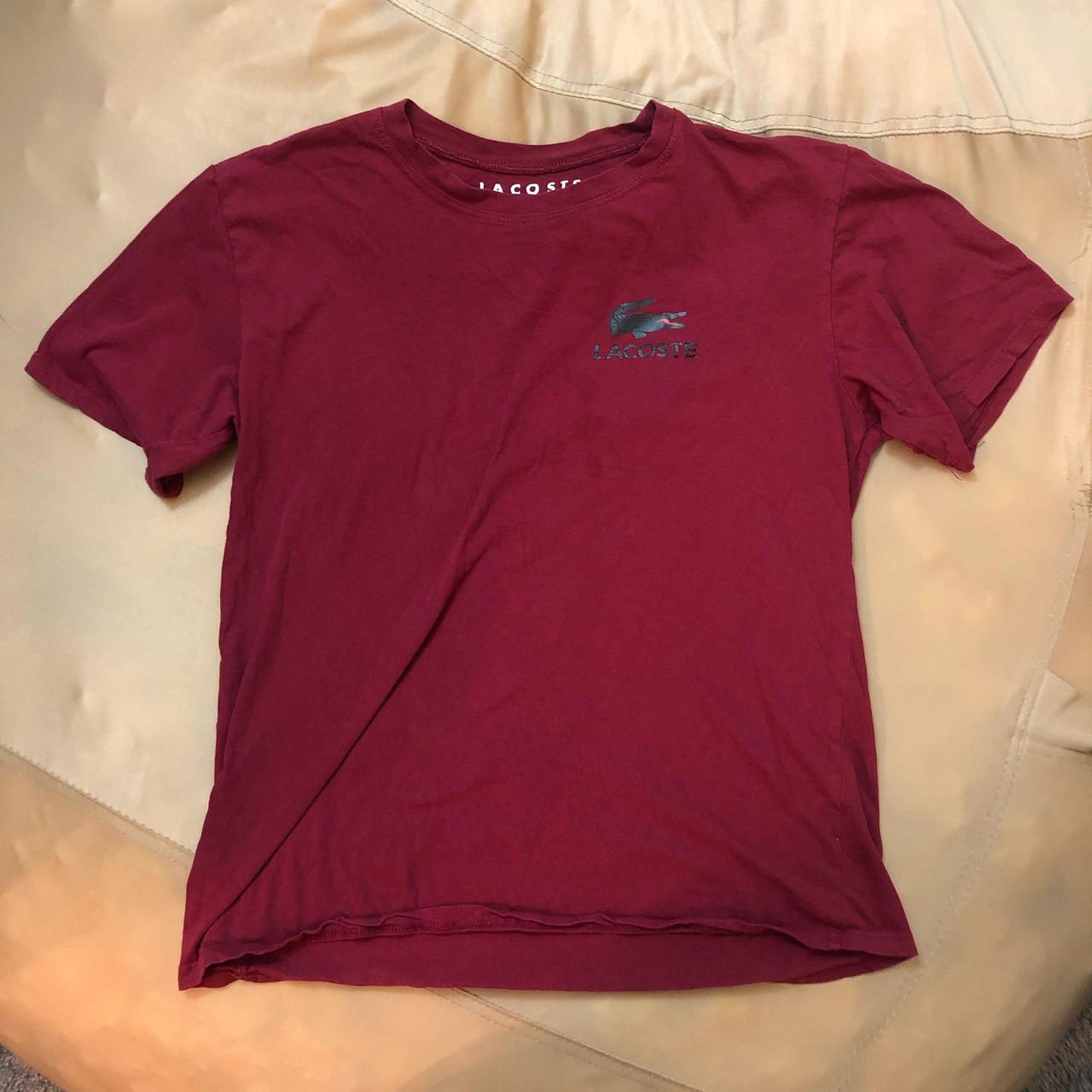 Lacoste Burgundy Medium Men's Depop