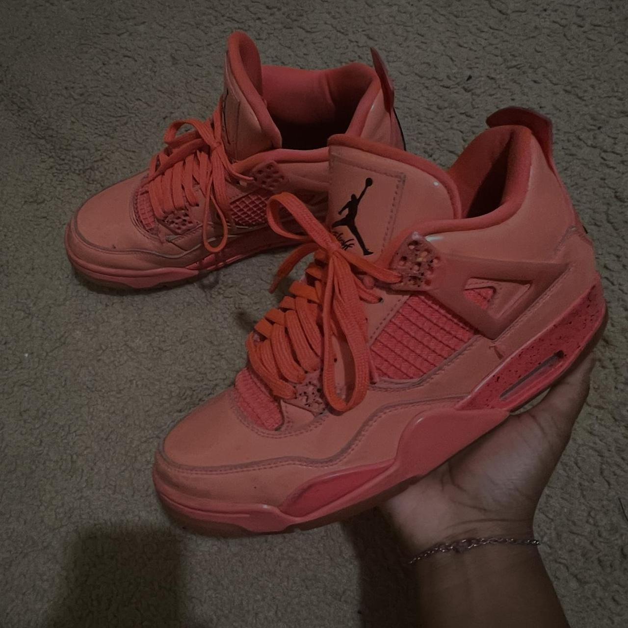 neon pink jordan 4