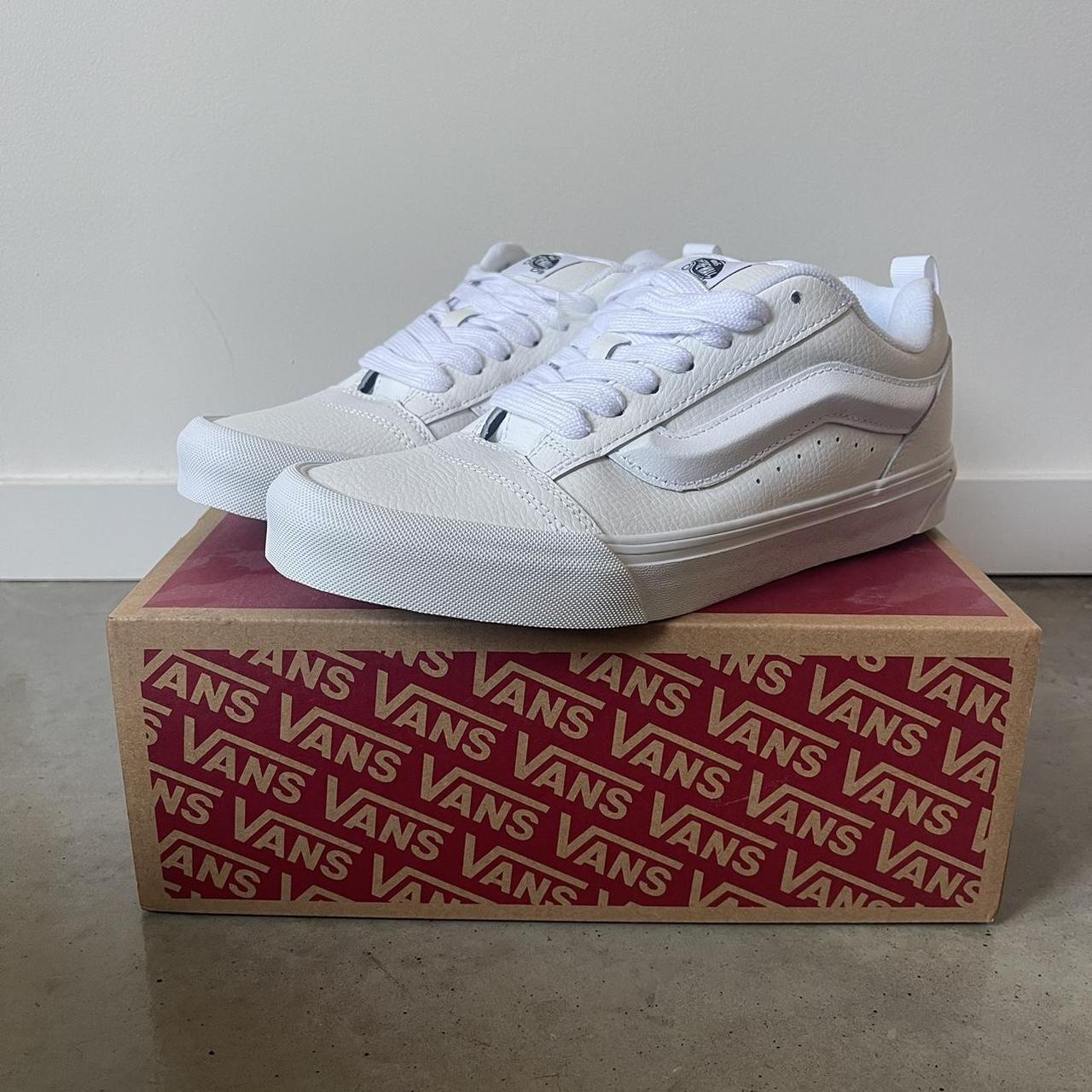 Vans Knu Skool white leather. Brand new with box. Depop