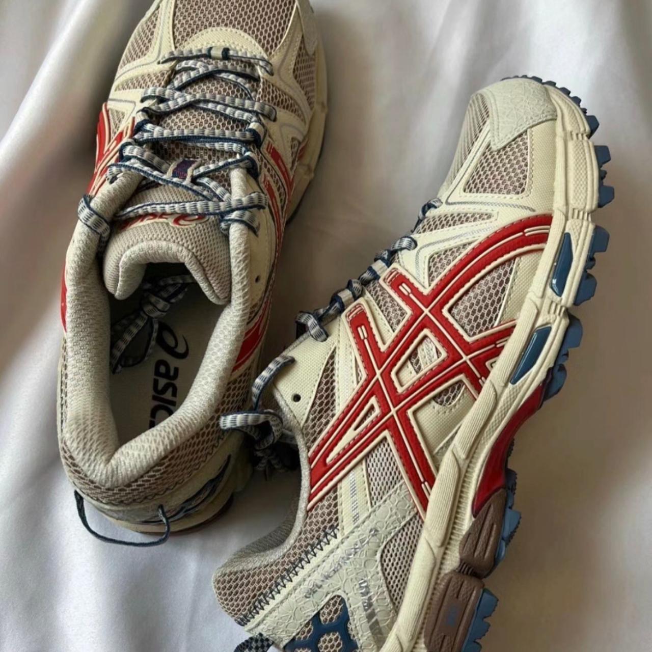 New ASICS Gel Kahana8 Red Men's and Women's Casual... - Depop