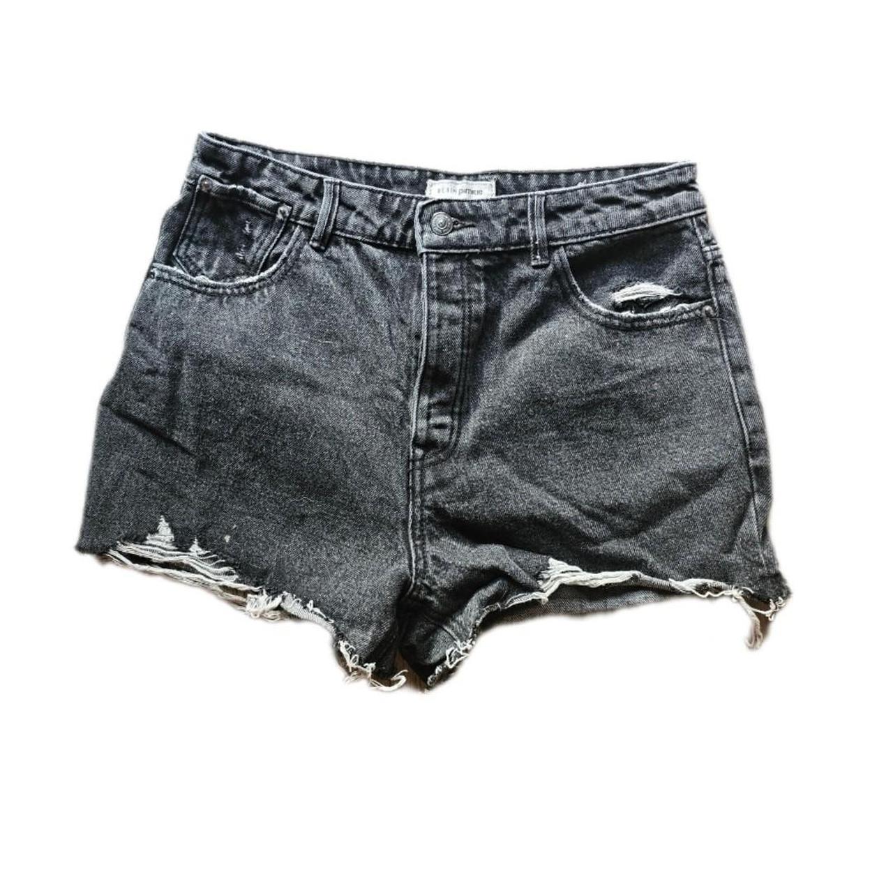 Pretty Little Thing black distressed