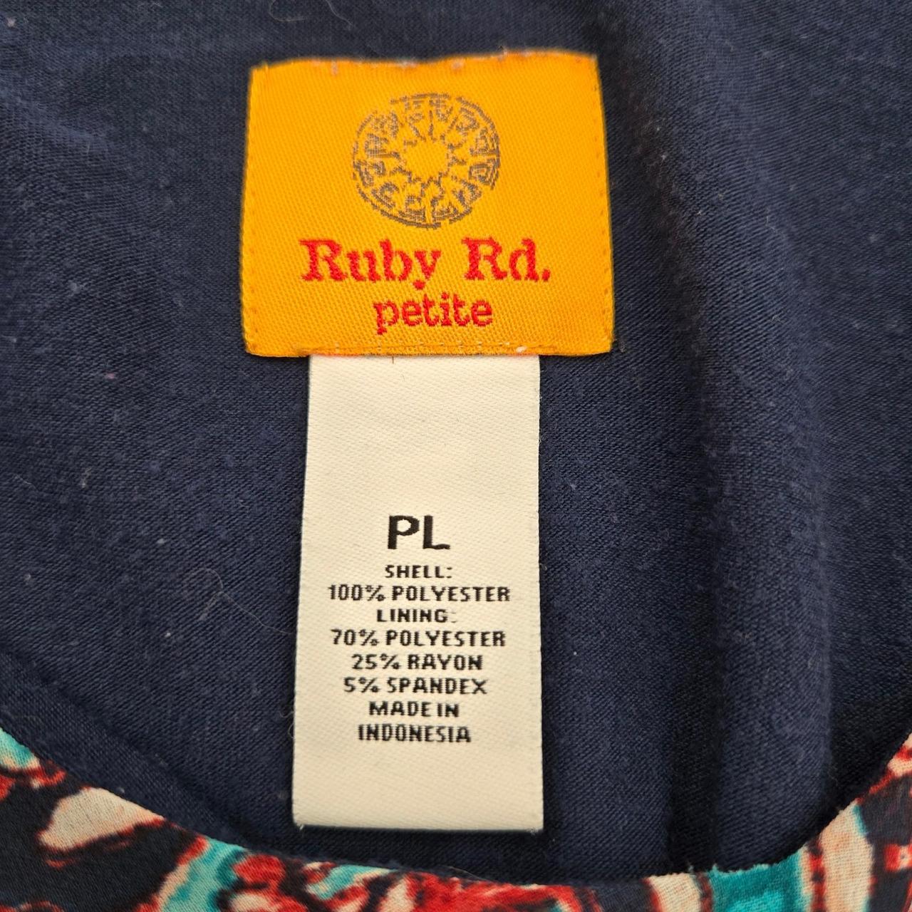 Ruby Rd. Women's Blouse - Blue/Red - L – Ruby Rd … - image 3