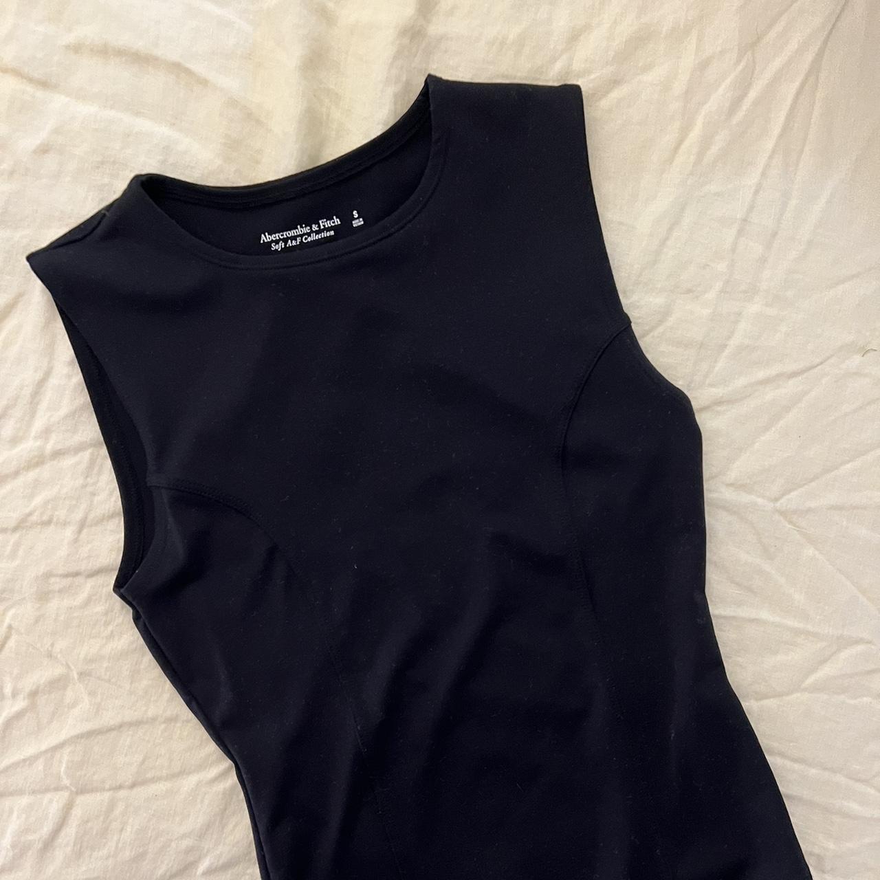 Abercrombie & Fitch Women's Black Bodysuit | Depop