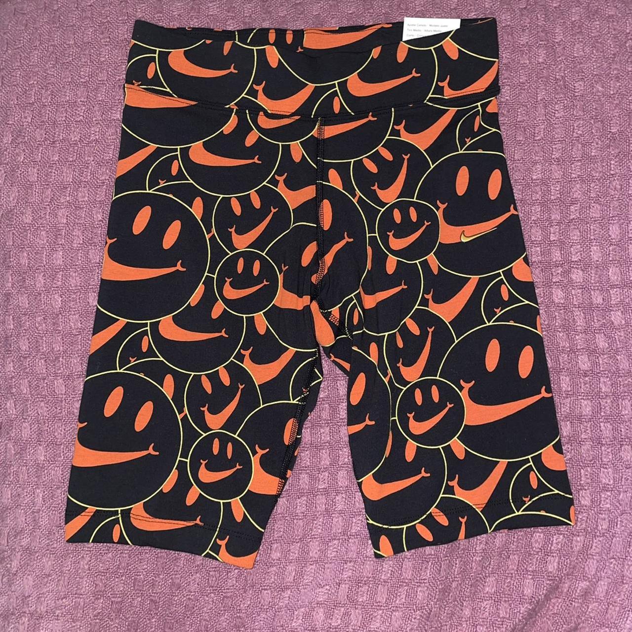 smiley face nike shorts