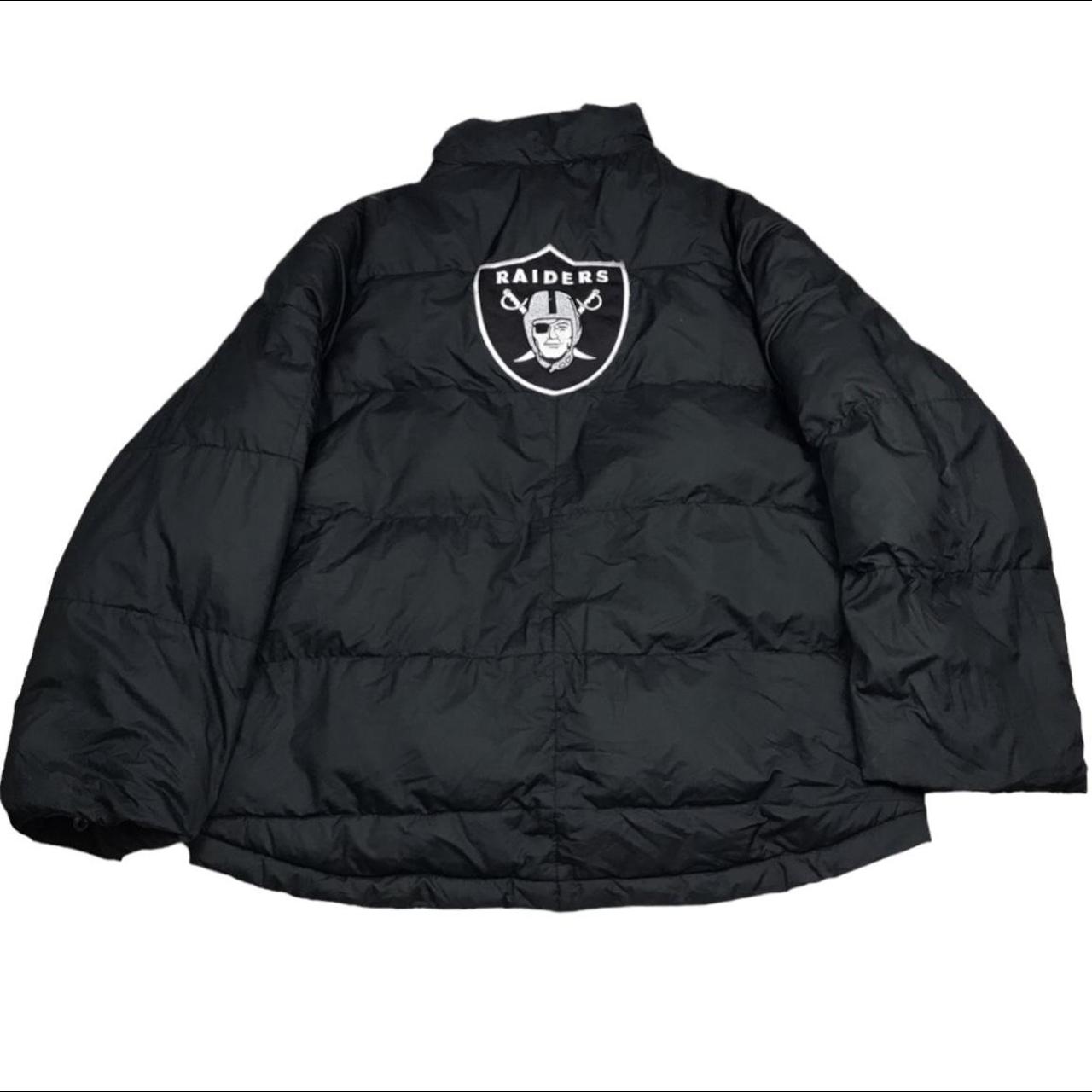 Raiders puffer jacket y2k vintage