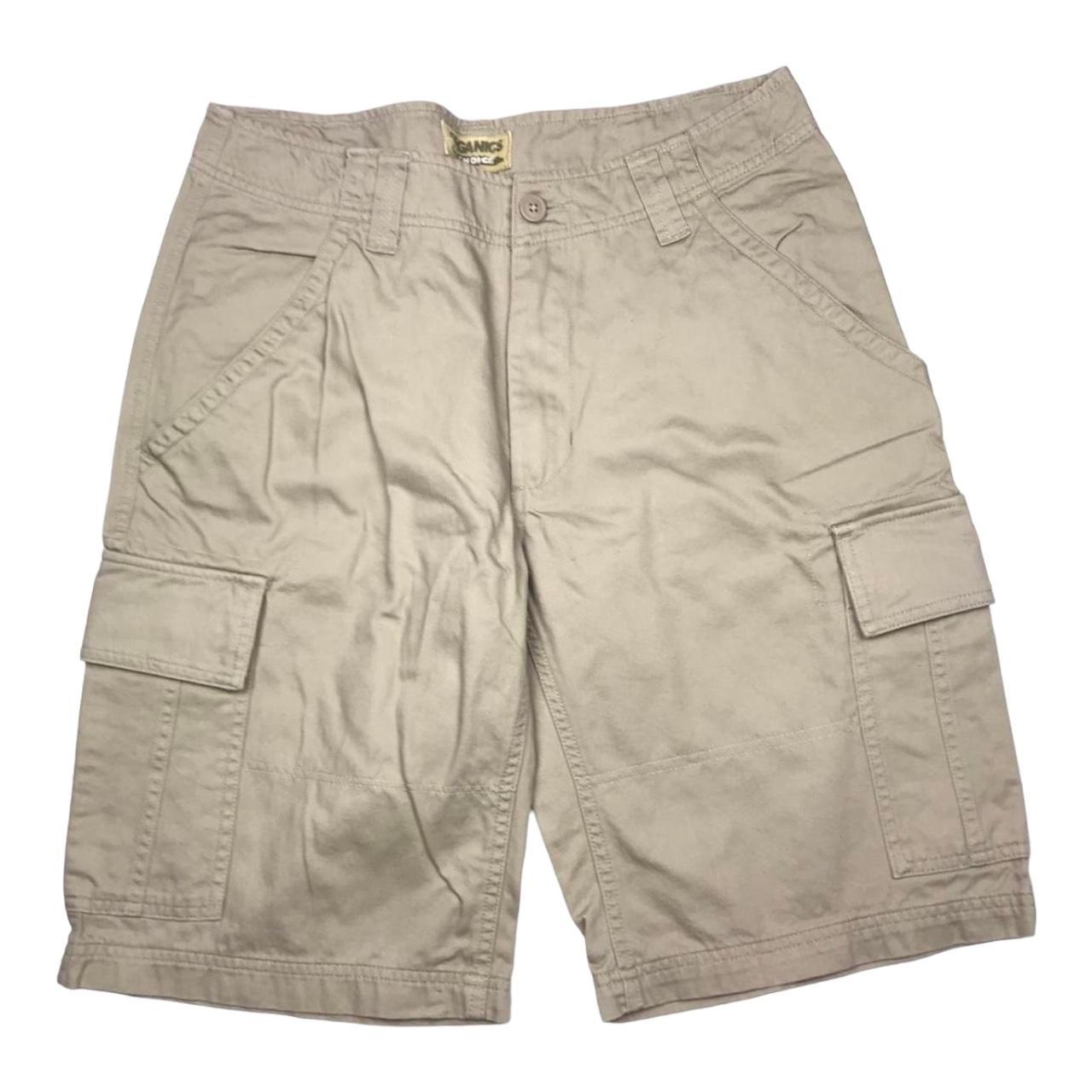 Vintage organic cotton beige tan cargo shorts. Men’s... - Depop