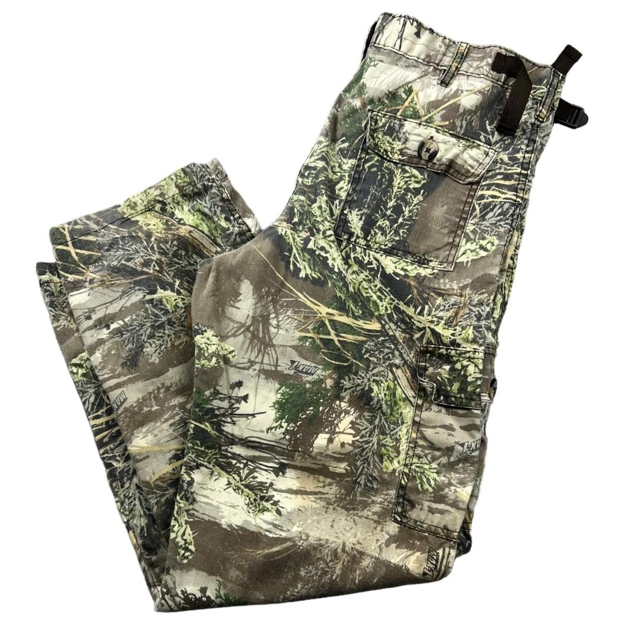 Vintage y2k camo tree camouflage print cargo pants.... - Depop