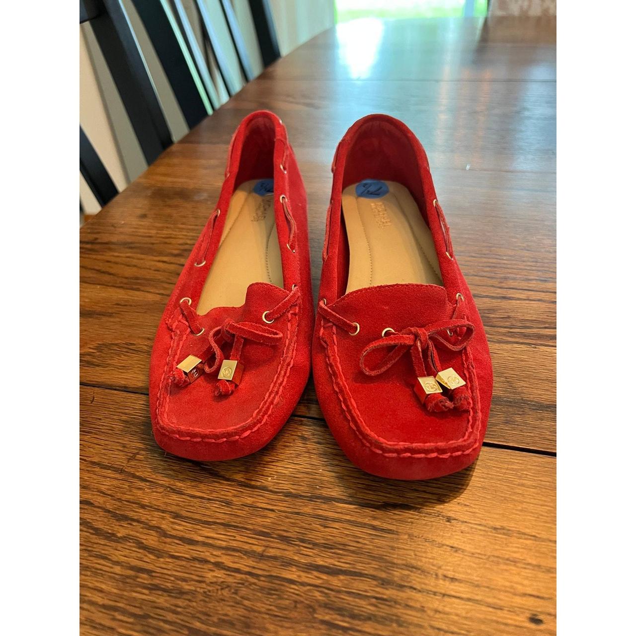 Michael kors loafers red on sale