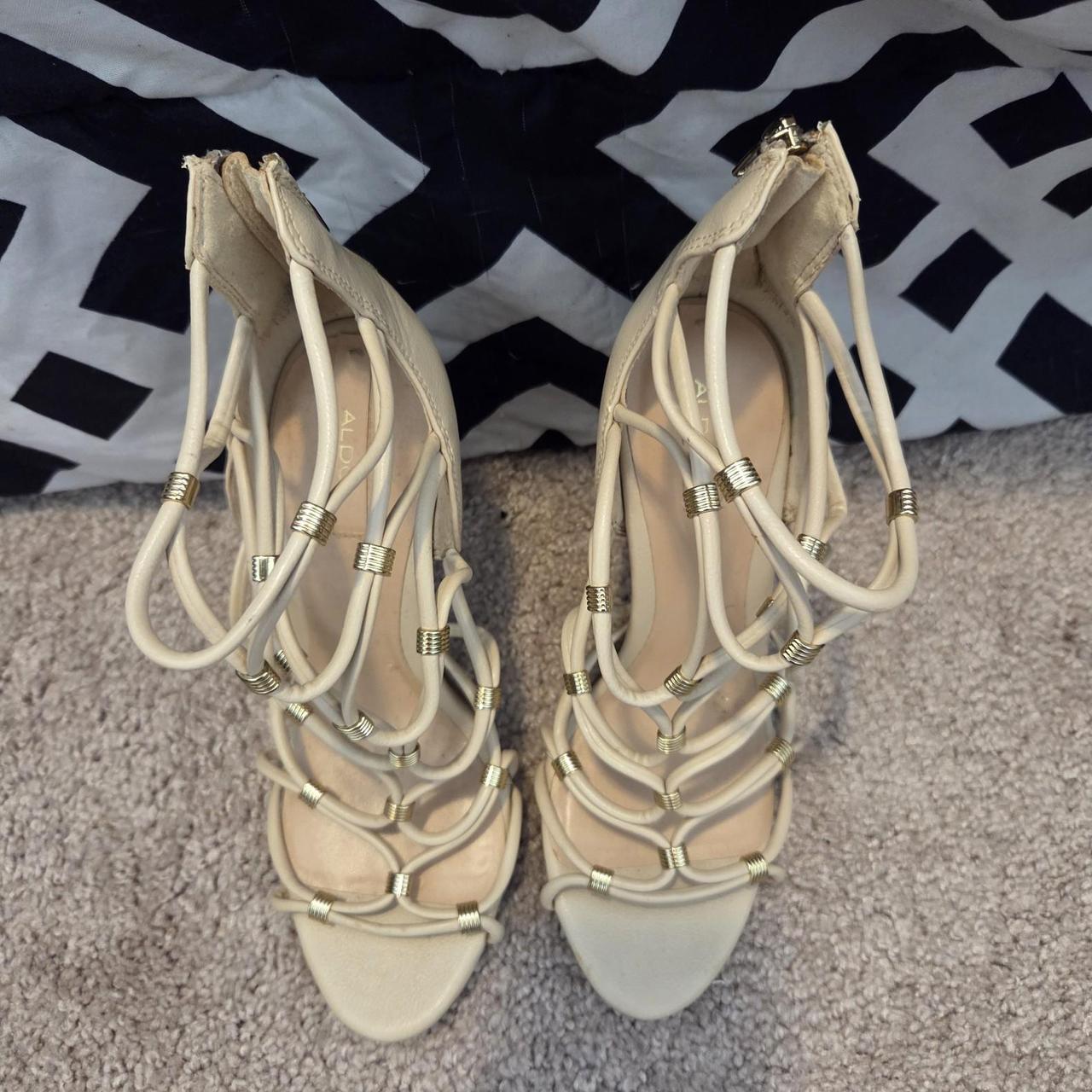 ALDO Women's Sandals - Cream/Tan - US 7 – Cream a… - image 3