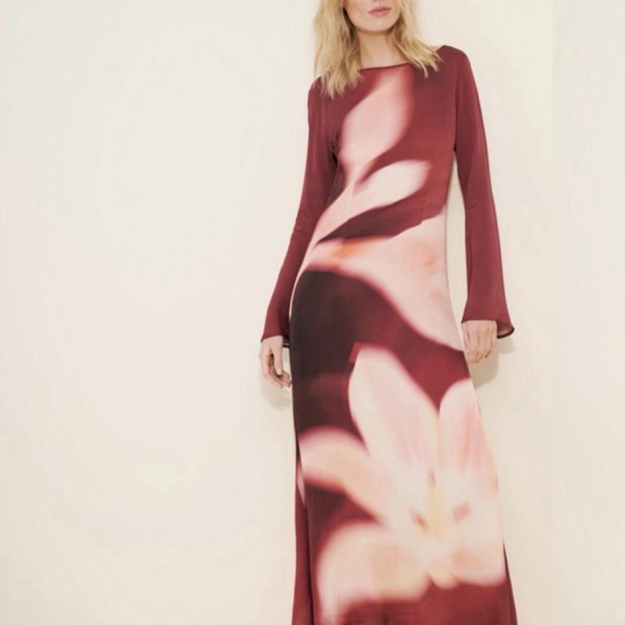 The wolf gang women's burgundy and red dress