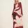 The wolf gang women's burgundy and red dress