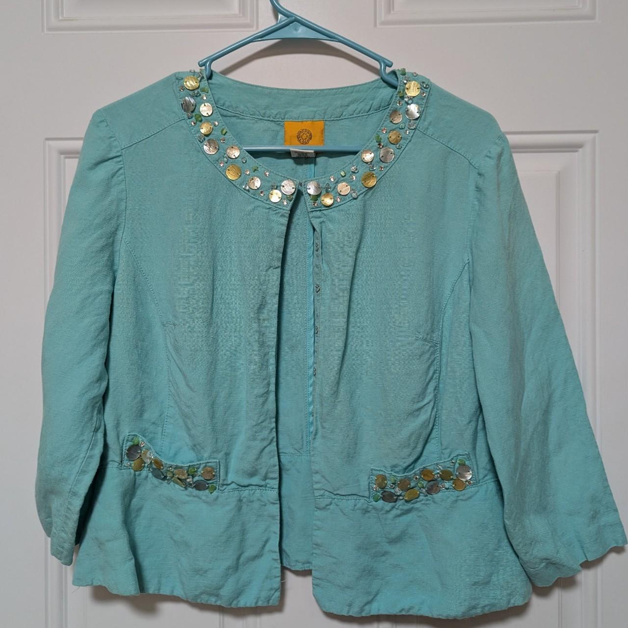 Ruby Rd. Women's Jacket - Blue/Green - 12 – Ruby … - image 1