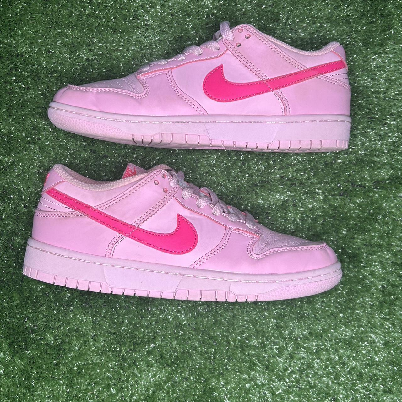 Nike Dunk Low triple pink 6.5 womens /box included fashion