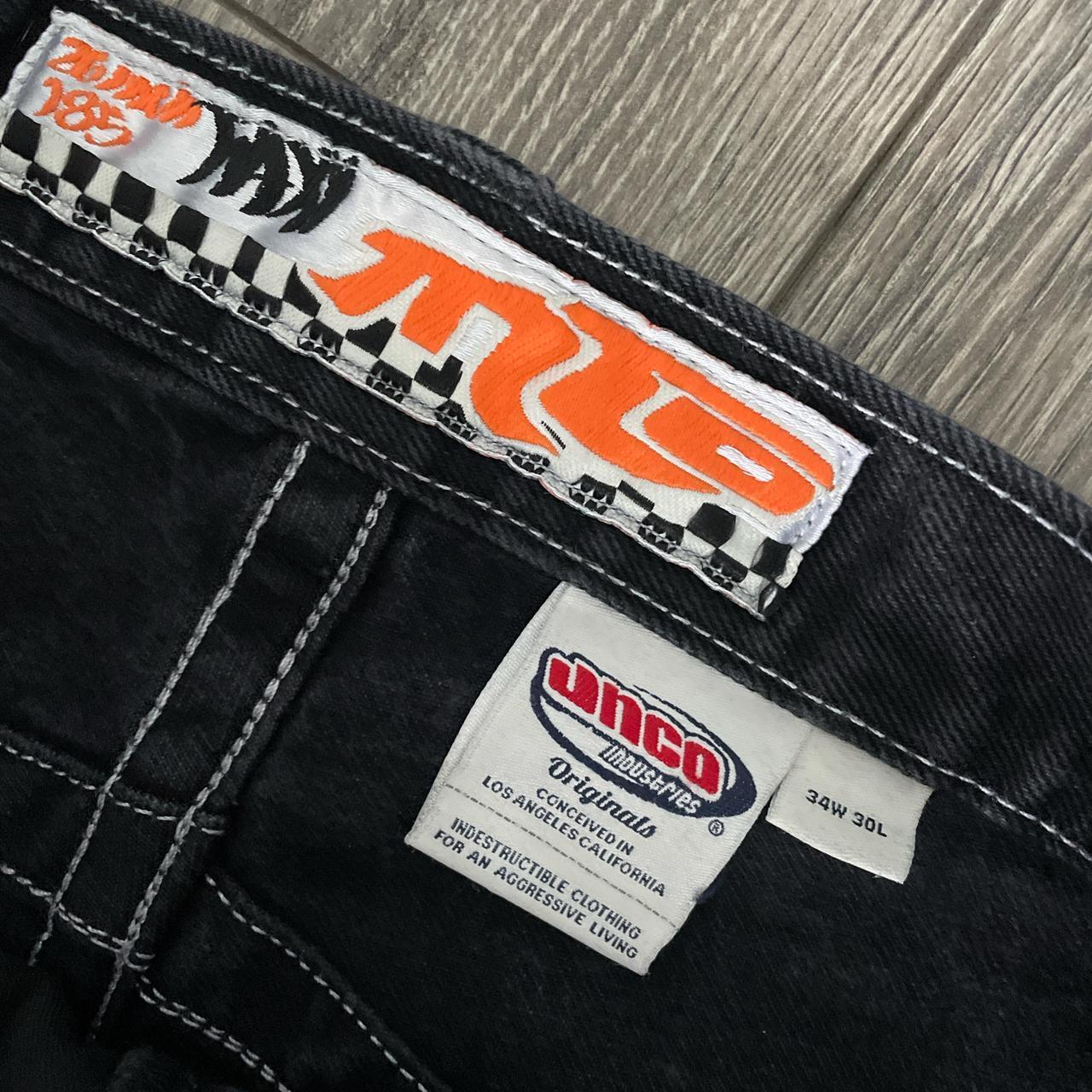 JNCO Men's Black Jeans Black jnco taxis 🚕 -... - Depop