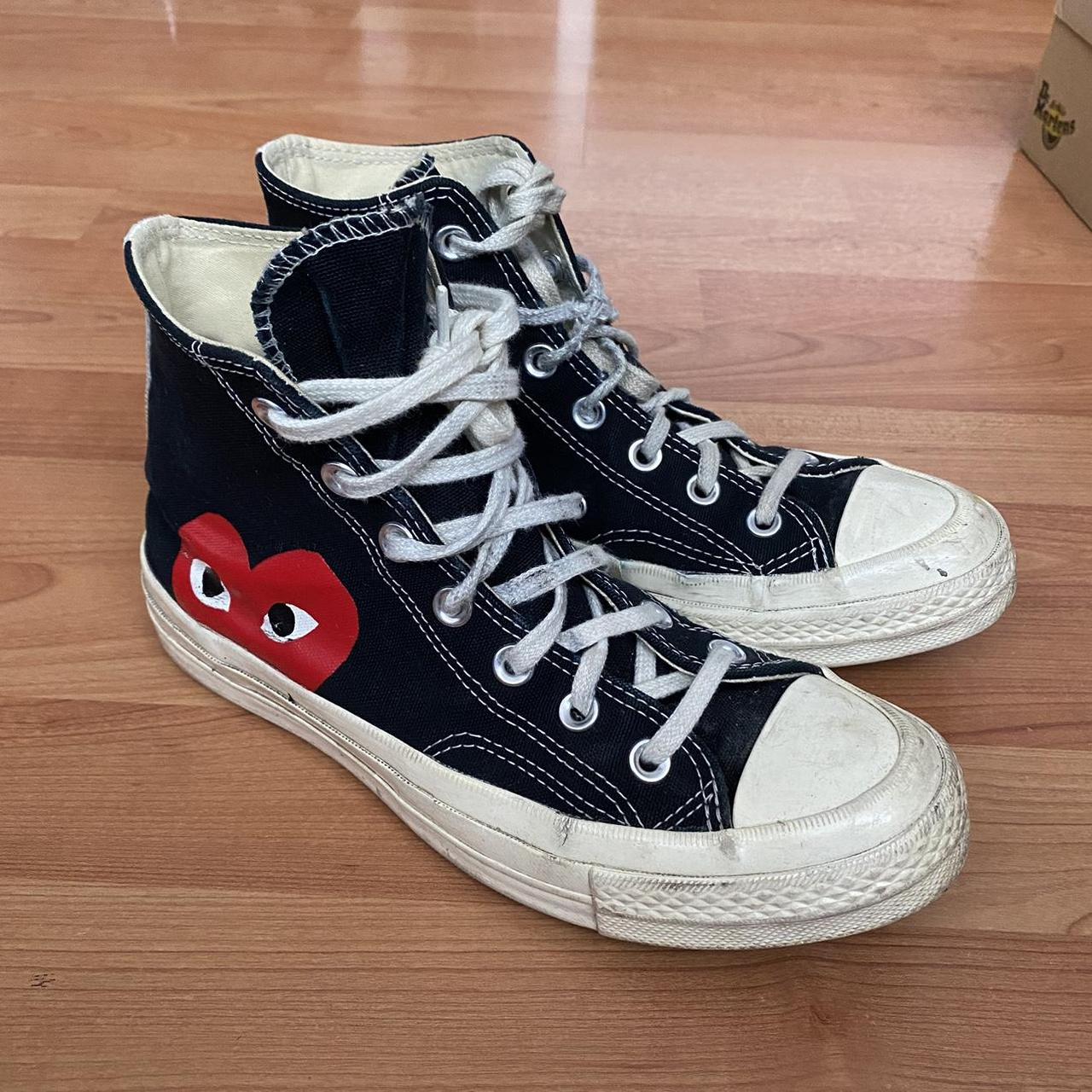 COMME DES GARCONS PLAY x CONVERSE SIZE 5.5 Worn