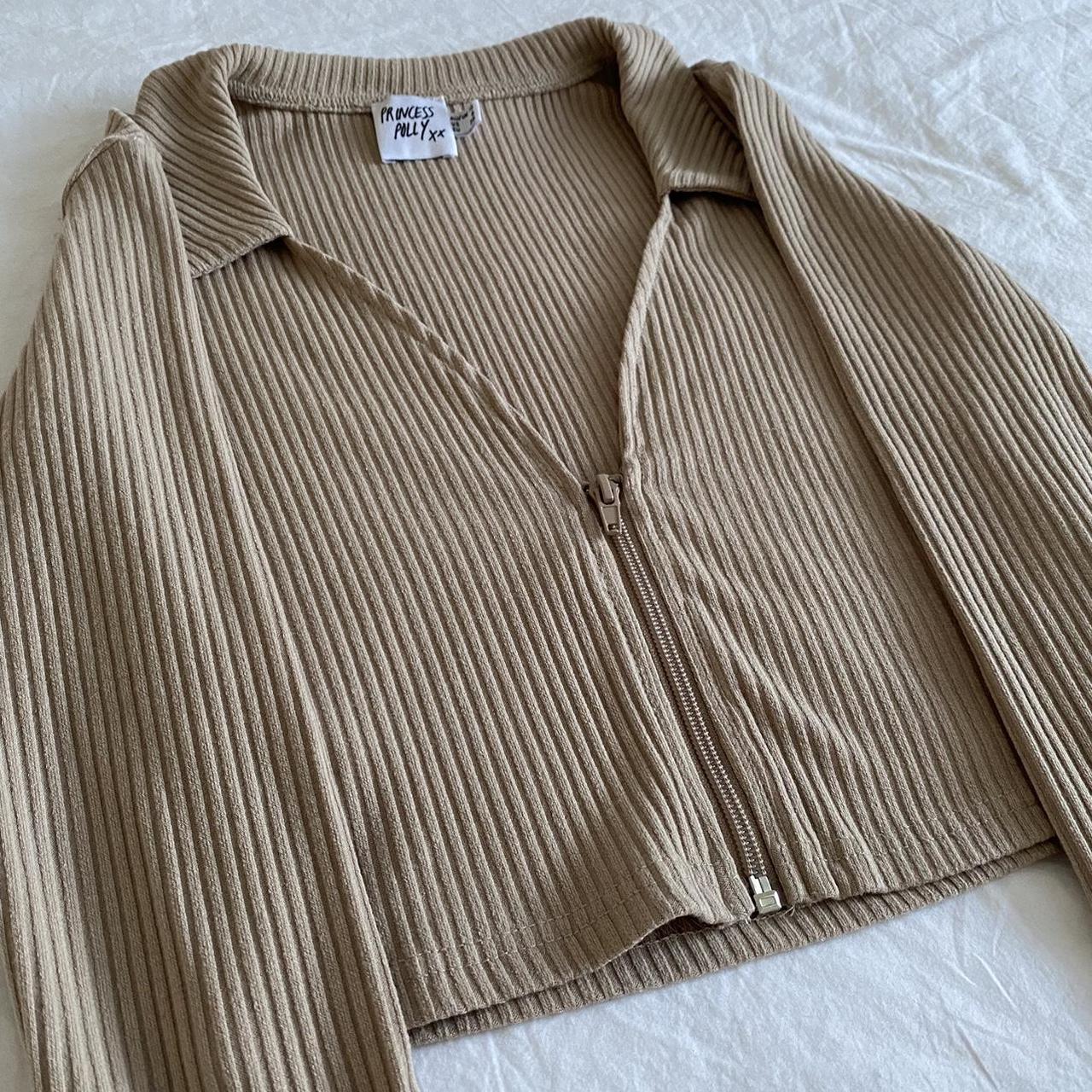 Tan Crop Top Super flattering and is tight fitting.... - Depop