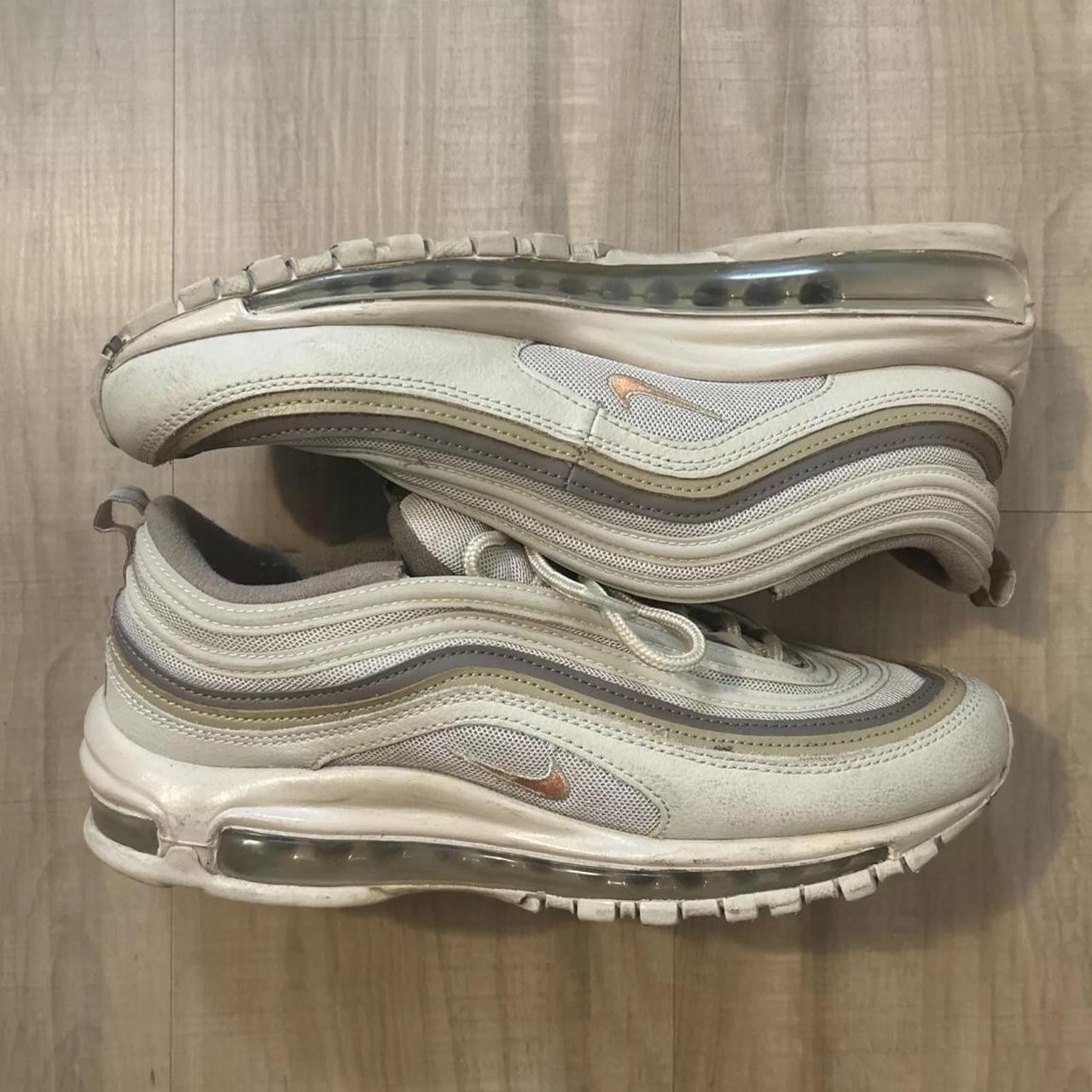 Nike Air Max 97 Cream Khaki Mens Size 8 Women s