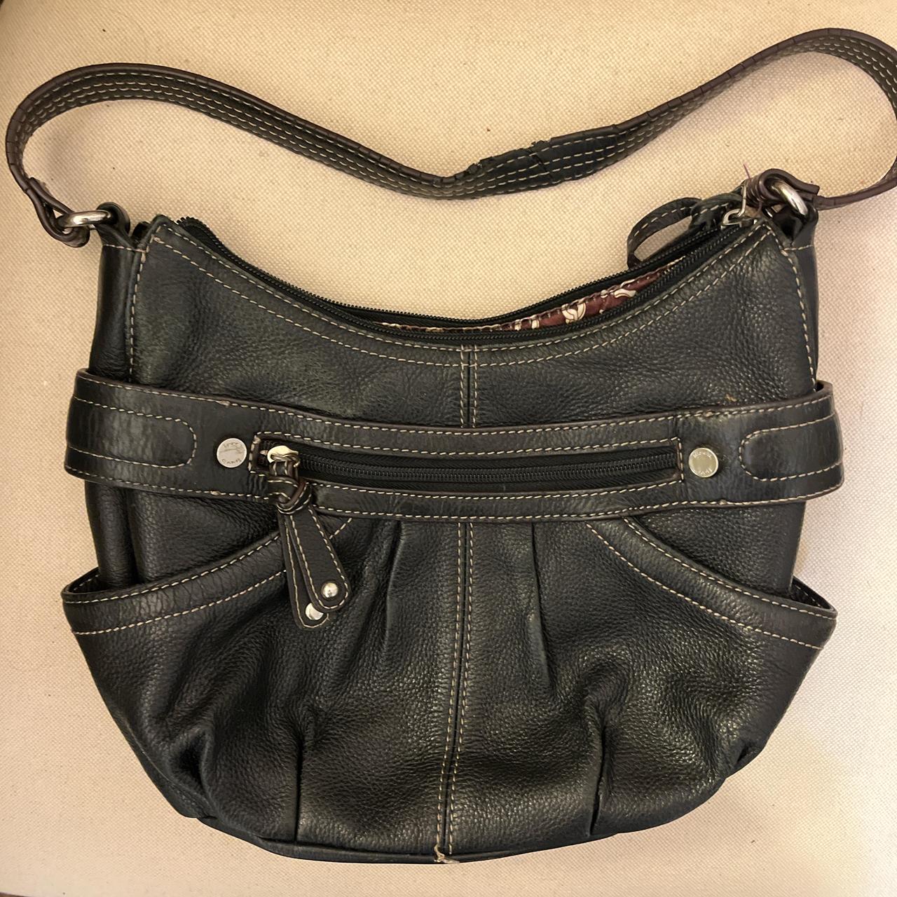 Tignanello black leather shoulder bag sale