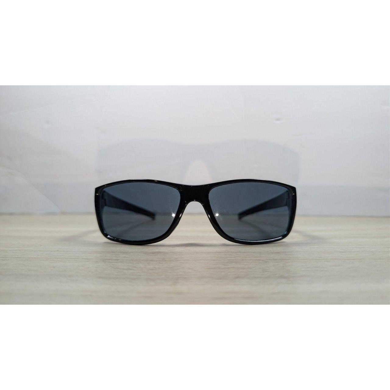 Men's Sunglasses - Black – Sleek rectangular wrap… - image 1
