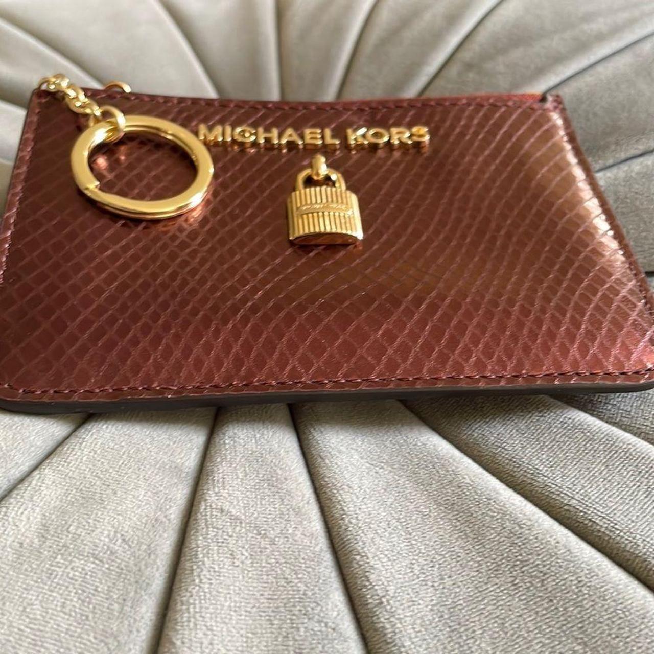 Burgundy Michael Kors Crossbody with sale card wallet