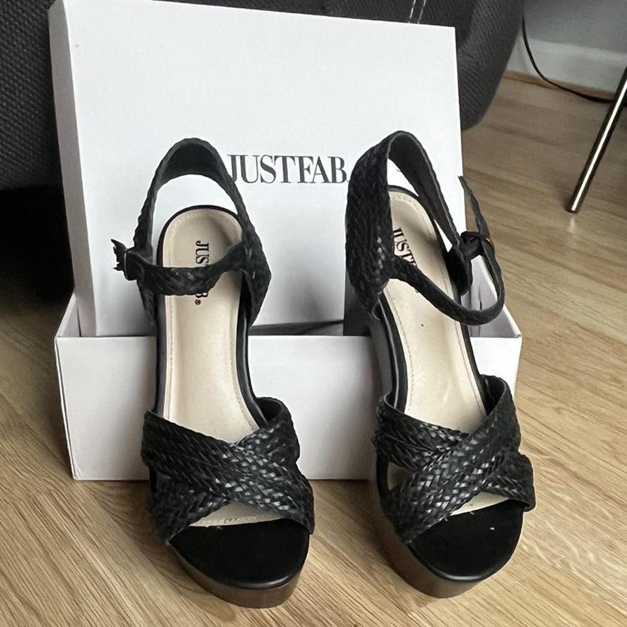 Justfab orders black wedges