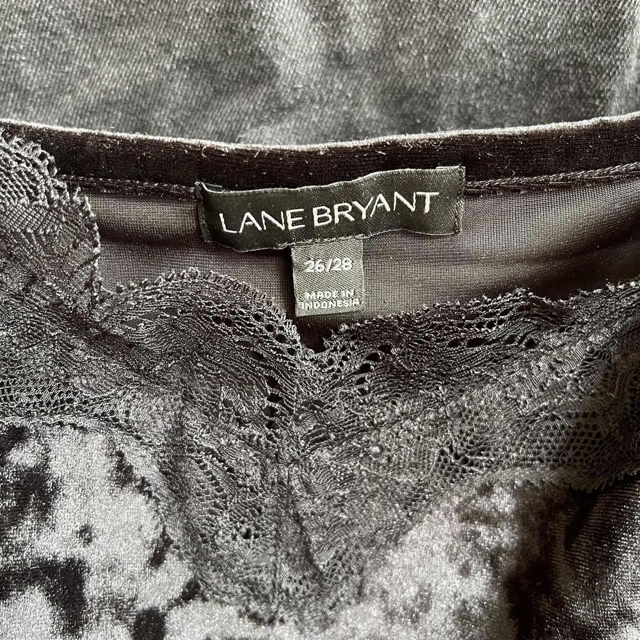 Lane Bryant Crushed Velvet Lace Cami Like New Depop