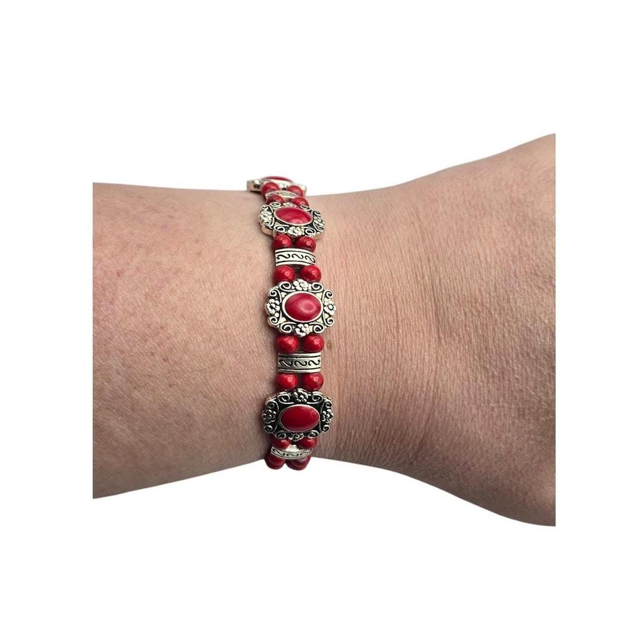 Source Unknown Women's Bracelet - Red – Boho Sout… - image 1