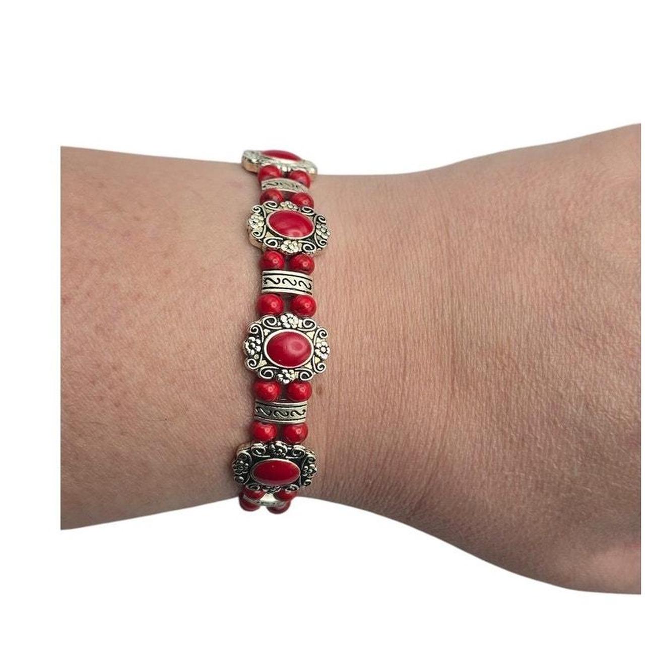 Source Unknown Women's Bracelet - Red – Boho Sout… - image 6