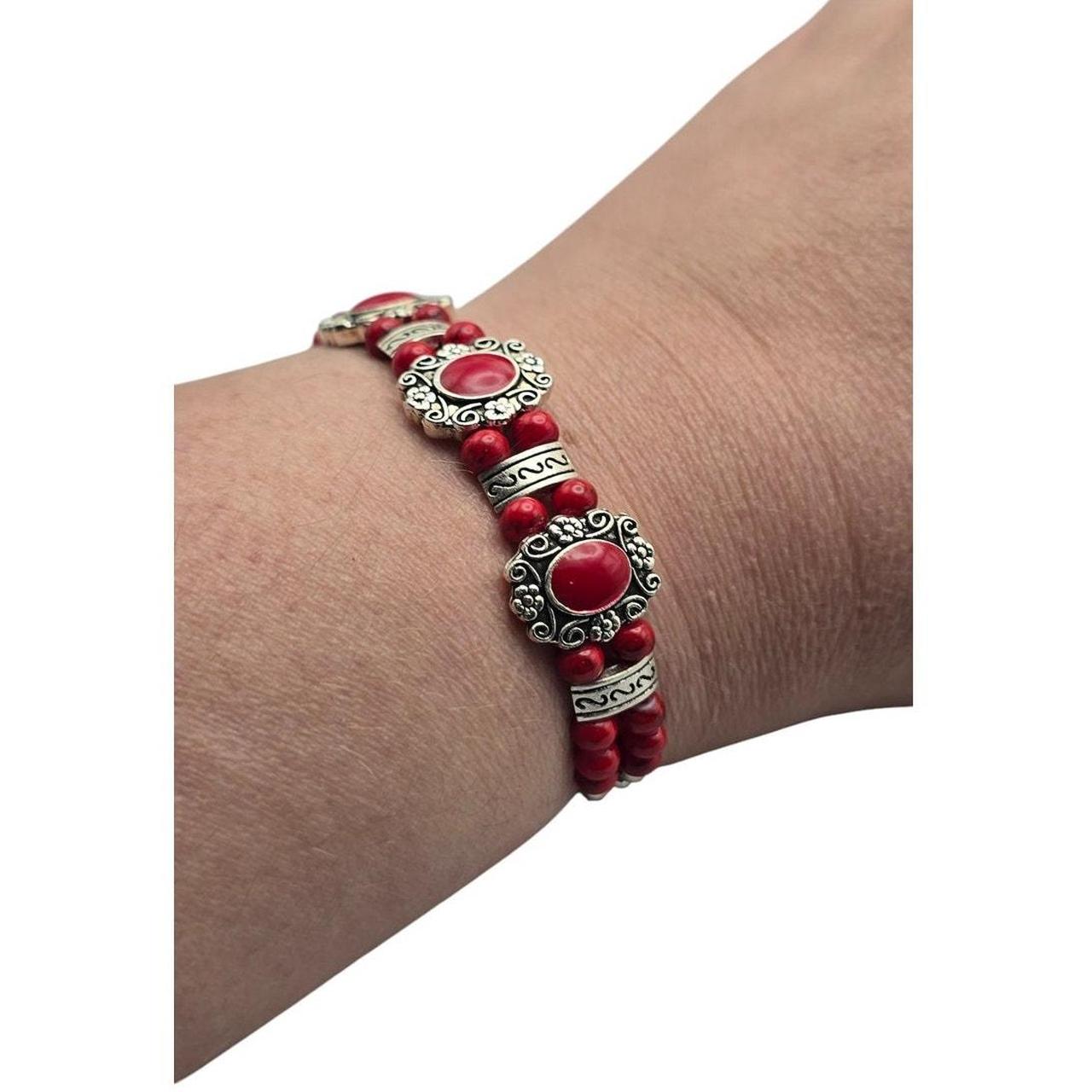 Source Unknown Women's Bracelet - Red – Boho Sout… - image 2
