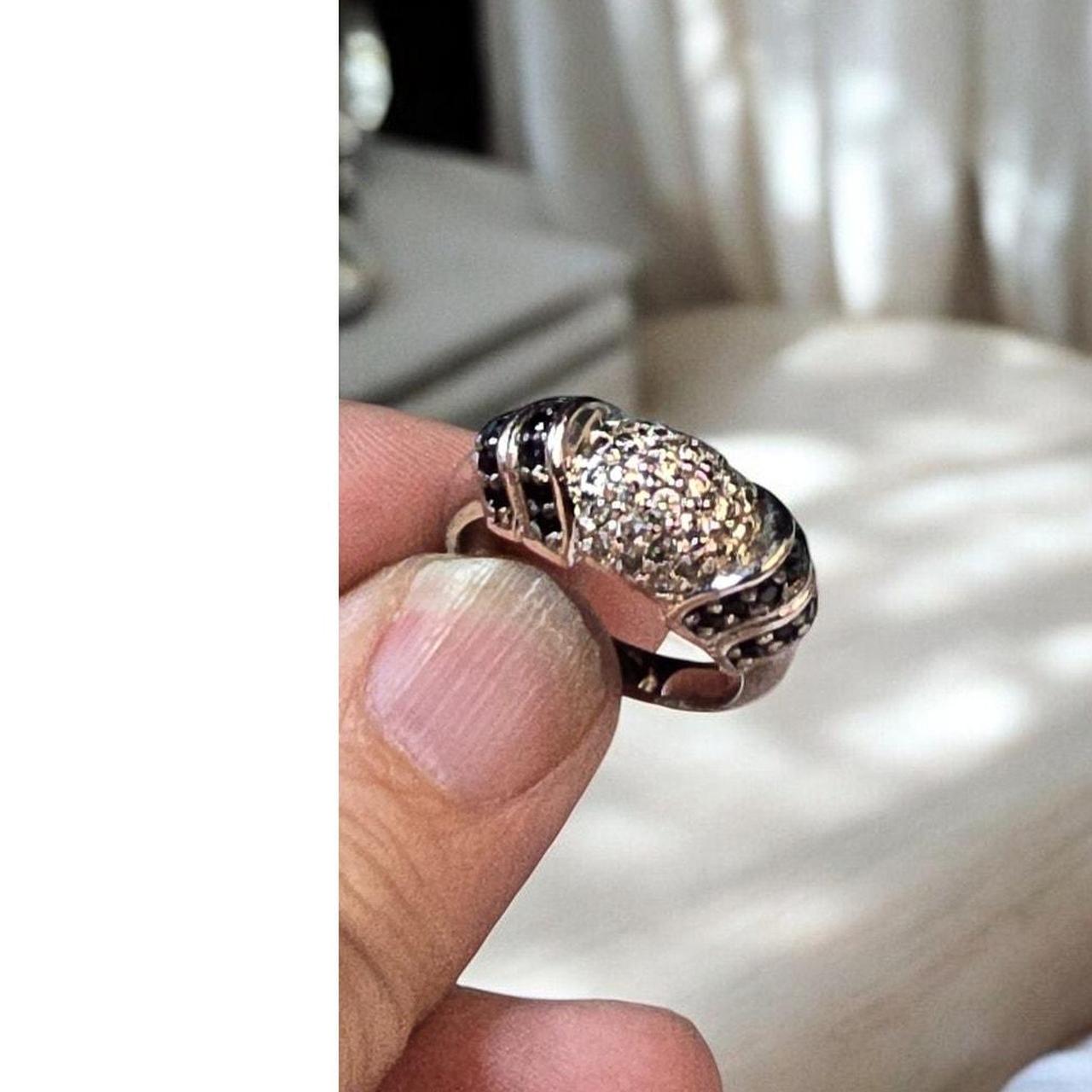 Source Unknown Women's Ring - Silver/Black – Stun… - image 4