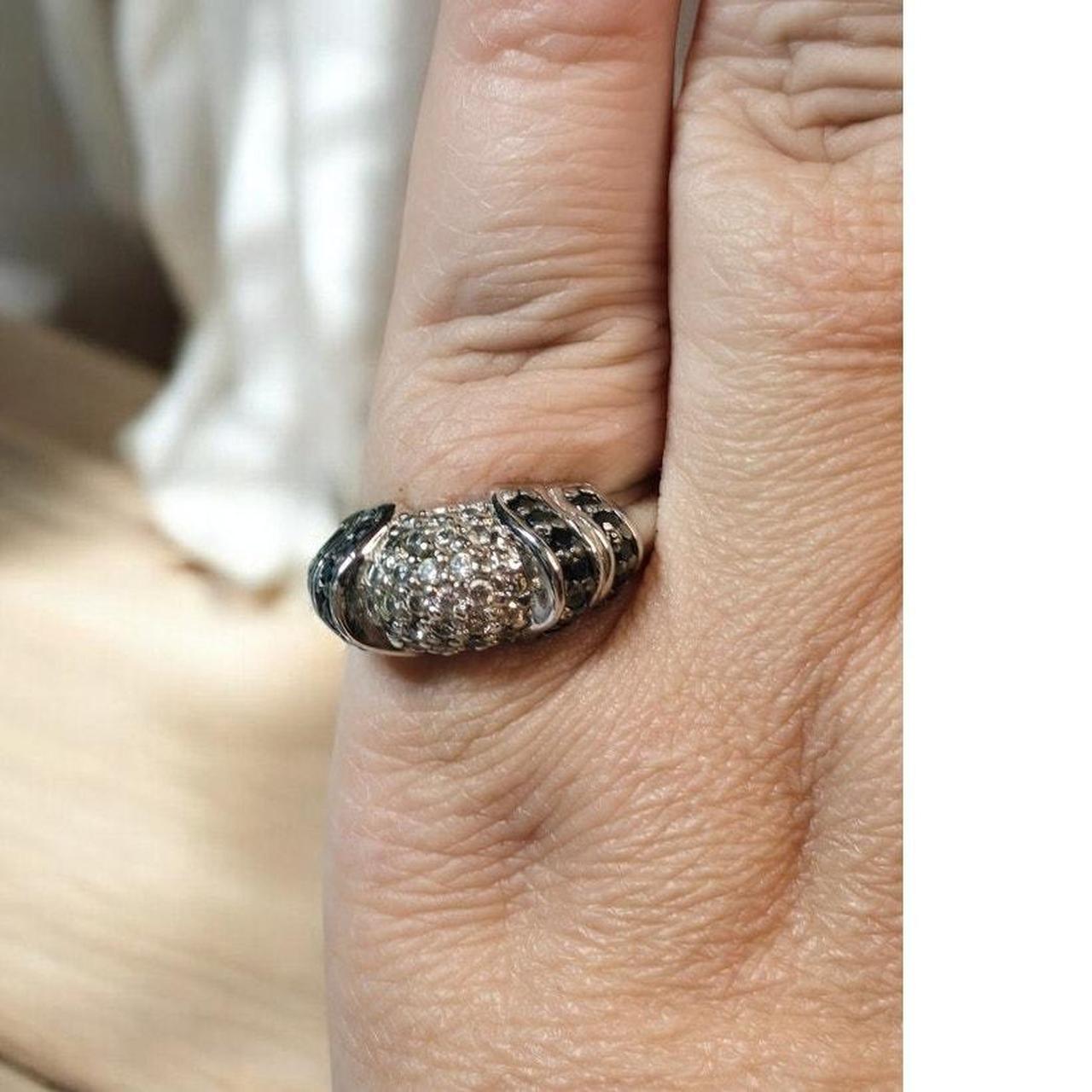 Source Unknown Women's Ring - Silver/Black – Stun… - image 2