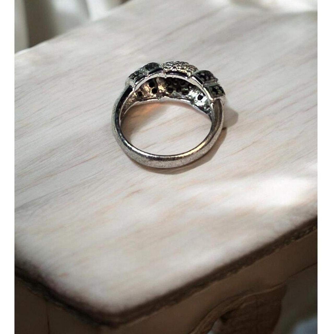 Source Unknown Women's Ring - Silver/Black – Stun… - image 5