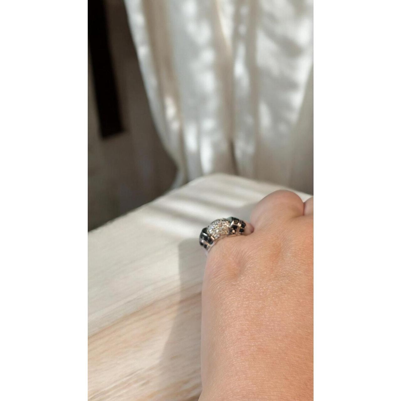 Source Unknown Women's Ring - Silver/Black – Stun… - image 3