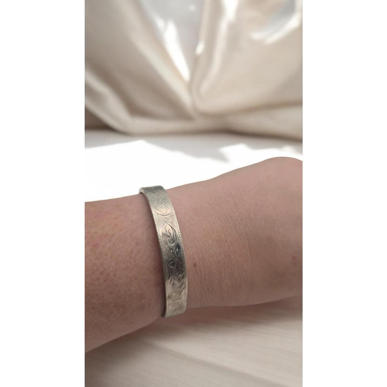 Source Unknown Women's Bracelet - Silver – Floral… - image 3