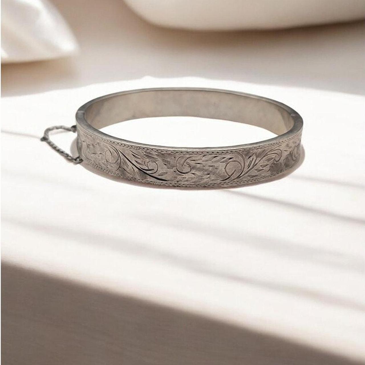 Source Unknown Women's Bracelet - Silver – Floral… - image 4