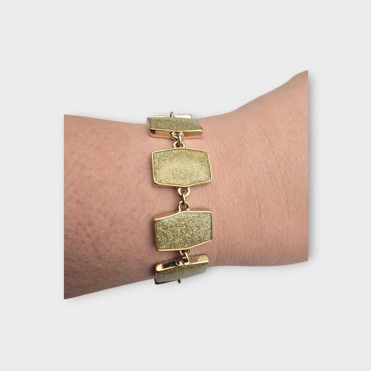Source Unknown Women's Bracelet - Gold – Textured… - image 2
