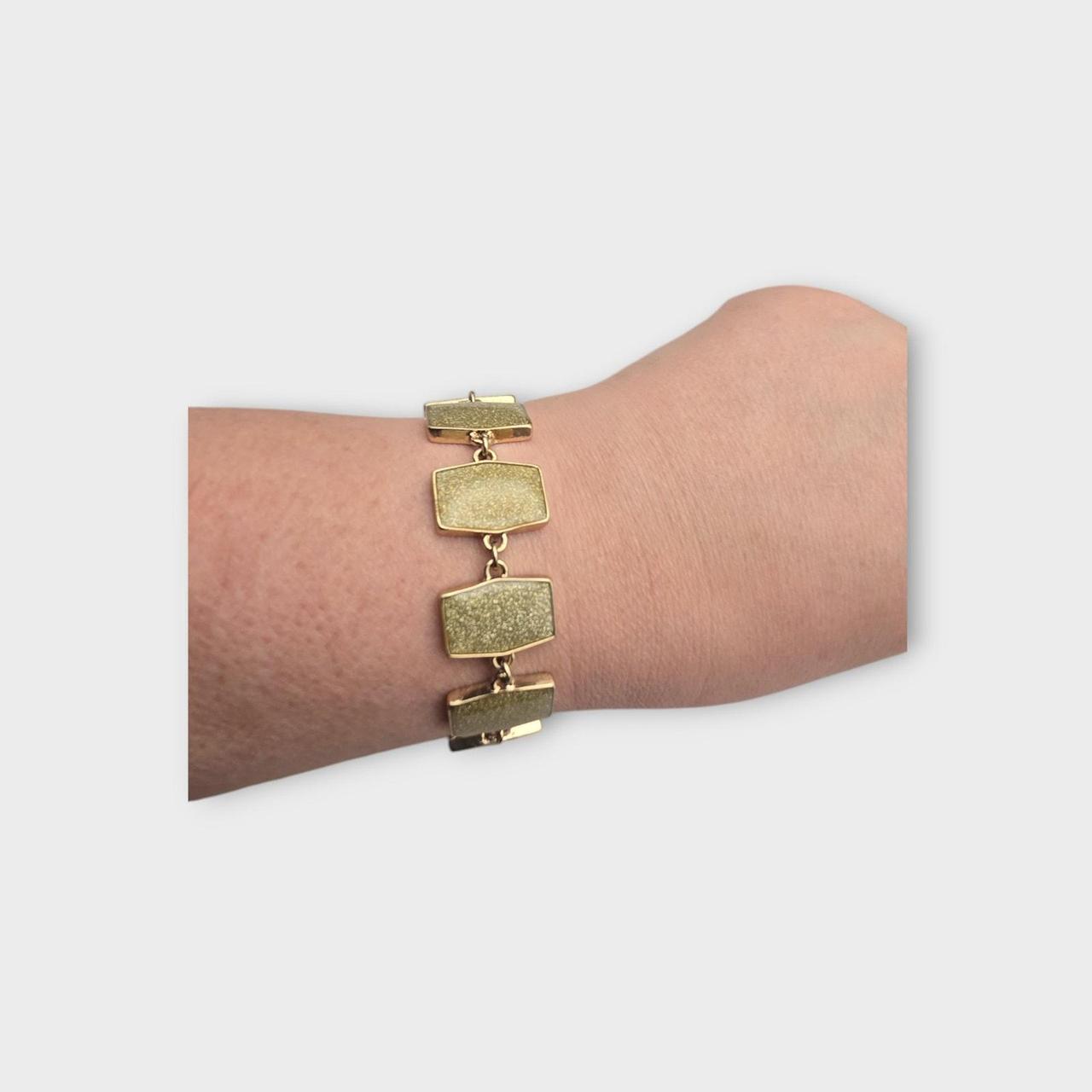 Source Unknown Women's Bracelet - Gold – Textured… - image 4