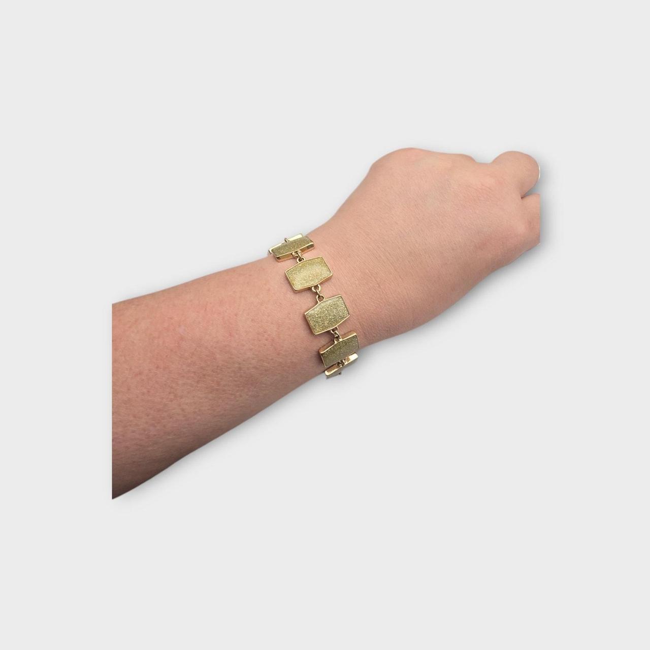 Source Unknown Women's Bracelet - Gold – Textured… - image 5